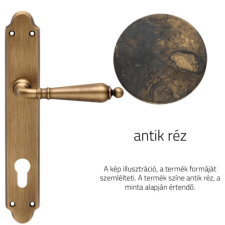 Linea Cali Florenzia antik réz kilincsgarnitúra Pajzsos 1460 PL AN zár és alkatrészei