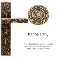 Linea Cali Frida francia arany Pajzsos kilincsgarnitúra 1700 PL OF zár és alkatrészei