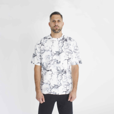 Lined Patterned Oversized T-Shirt - mintás póló - Méret: XXL férfi póló