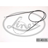 LINEX motorházfedél kábel 03.40.01