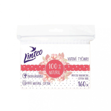 LINTEO Papír fültisztító pálcika 100% natural Linteo 160 db zacskóban babaápolási kellék