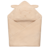 LIONELO Muslin pamut kapucnis törölköző - Beige Sand