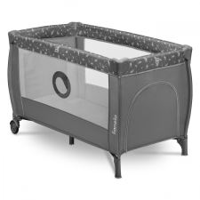LIONELO Stefi Plus Grey White utazóágy - Szürke utazóágy