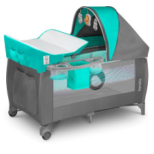 LIONELO Sven Plus Turquoise / Grey utazóágy