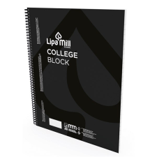Lipamill Spirálfüzet kockás LIPAMILL A/5 70 lapos College block füzet