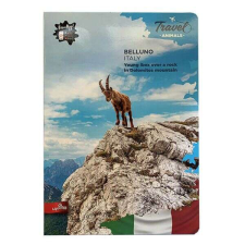 LipaMill Travel Animals sima füzet szkennelhető lapokkal - A4 - BELLUNO füzet