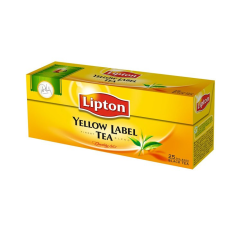 LIPTON Fekete tea, 25x2 g, LIPTON &quot;Yellow label&quot; tea