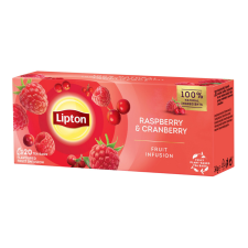 LIPTON Málna-vörösáfonya gyümölcstea 20 filter tea