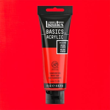 Liquitex Basics akrilfesték, 118 ml - 983, fluorescent red akrilfesték