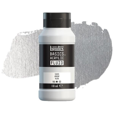Liquitex Basics Fluid akrilfesték, 118 ml - 052, silver akrilfesték