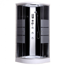 Lisa 90x90 cm íves hidromasszázs zuhanykabin kád, zuhanykabin