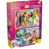 Lisciani Giochi Disney Hercegnők 2 az 1-ben maxi 2x60db-os puzzle és színező 50x35cm - Lisciani