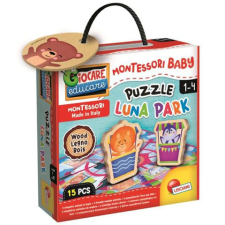 Lisciani Giochi Montessori baby fa puzzle – Vidámpark puzzle, kirakós