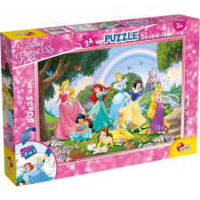 Lisciani Kétoldalas puzzle plusz 24 hercegnő puzzle, kirakós
