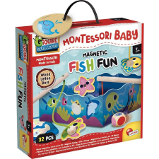 Lisciani Montessori baby fa mágneses horgászós játék (304-98354) társasjáték