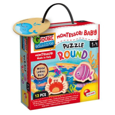 Lisciani Montessori baby puzzle - tengeri állatok puzzle, kirakós