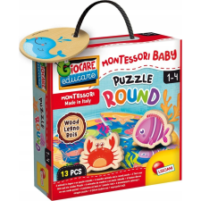 Lisciani Montessori baby puzzle - tengeri állatok (304-96916) puzzle, kirakós