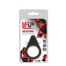 Lit-Up SILICONE STIMU RING 1 BLACK vibrátorok