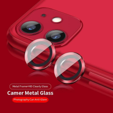 Lito Apple iPhone 11 Lito S+ 3D Fém Kamera Védő Üvegfólia - Piros mobiltelefon kellék