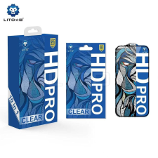 Lito Apple iPhone 15 Lito HD Pro ESD 2.5D Full Üvegfólia - Fekete mobiltelefon kellék