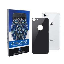Lito Apple iPhone 8 Lito 3D HD Full Back Cover Hátlapi Üvegfólia - Fekete mobiltelefon kellék