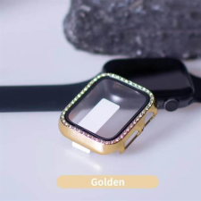Lito iWatch 4/5/6/SE 44mm Lito S+ Köves Üveg Előlap - Arany mobiltelefon kellék