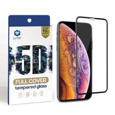 Lito Motorola Moto G6 Plus Lito 5D Curved Üvegfólia - Fekete mobiltelefon kellék