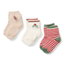 Little Dutch - Karácsonyi mintás gyerek zokni (3 pár) - 1-es méret gyerek zokni