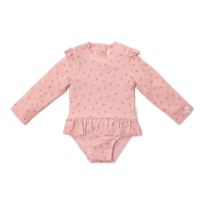 Little Dutch Little Dutch hosszú ujjú fürdőruha Sunny Flowers Blush - 74/80
