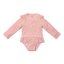 Little Dutch Little Dutch hosszú ujjú fürdőruha Sunny Flowers Blush - 86/92 gyerek fürdőruha