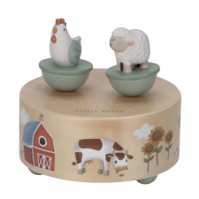 Little Dutch mozgó figurás zenedoboz - Little Farm játékhangszer