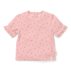 Little Dutch rövid ujjú úszó póló Sunny Flowers Blush - 74/80