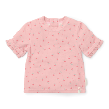 Little Dutch rövid ujjú úszó póló Sunny Flowers Blush - 74/80 gyerek fürdőruha
