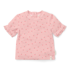  Little Dutch rövid ujjú úszó póló Sunny Flowers Blush - 98/104