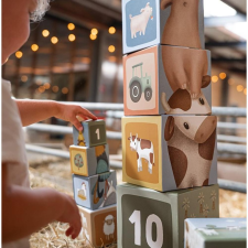 Little Dutch toronyépítő - Little Farm kreatív és készségfejlesztő