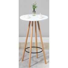 Livia kerek bárasztal fehér-natúr 60 cm 321134 bútor