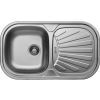 LIVINOX rozsdamentes mosogatótálca, egymedencés, 83x48 3 1/2, szövetmintás EC-153DK"