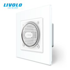 LIVOLO C77BSPW LIVOLO Bluetooth vezeték nélküli hangszóró, fehér kristályüveg hordozható hangszóró
