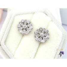  Lizia antiallergén Xp virág fülbevaló-rodium fülbevaló