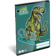 Lizzy Card Dino Cool: kockás füzet, 40 lapos, A5 füzet