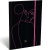 Lizzy Card Gumis mappa LIZZY CARD A4 Cornell Pink Line