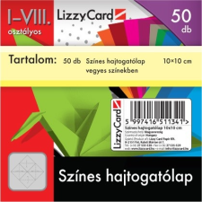 Lizzy Card Színes hajtogató 10x10 cm iskolai kiegészítő