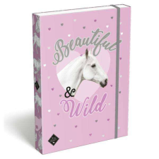 Lizzy Card Wild Beauty Purple lovas füzetbox A4 - Lizzy Card füzetbox