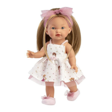 Llorens 28038 Valeria Valósághű játék baba, teljes vinil test, 28 cm baba