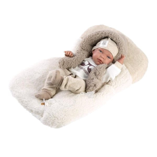Llorens 73899 New Born kisfiú - élethű játékbaba teljes vinyl testtel - 40 cm élethű baba