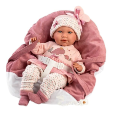 Llorens 74014 New Born - élethű játékbaba hangokkal és puha szövet testtel - 42 cm élethű baba