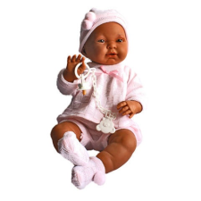 Llorens LLorens - Kreol csecsemő baba, rózsaszín ruhában, 45 cm barbie baba