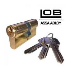 LOB YETI réz zárbetét, 40/40 mm, 3 kulcs (3286708) zár és alkatrészei