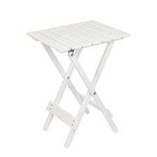 LODGE mini összecsukható asztal fehér FSC-Eukaliptusz kerti bútor