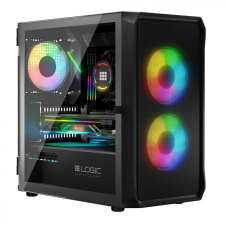Logic Logic Portos ARGB Mini Window Black számítógép ház
